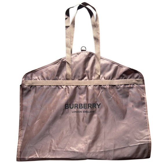 BURBERRY London England Khaki Colored Travel Long Garment Bag-Packable-41" - Picture 1 of 5